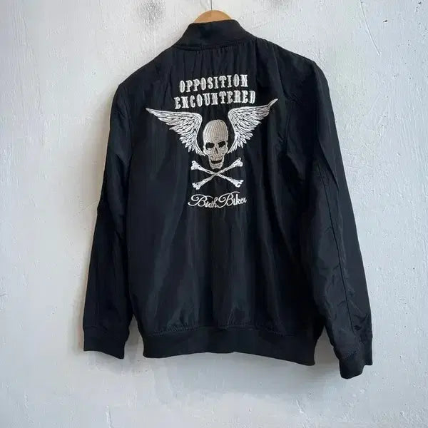 [BUNJANG] REAL MASTERS JPN Skull Biker Flight Jacket / REAL MASTERS JPN 스컬 바이커 플라이트 자켓