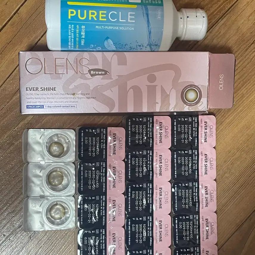[BUNJANG] Olens Evershine 1 Day Brown Contact Lenses (18 pcs) / 오렌즈 에버샤인 원데이 브라운 18개