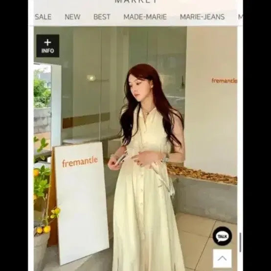 [BUNJANG] Marie Market Yellow Long Dress / 마리마켓 원피스 옐로우