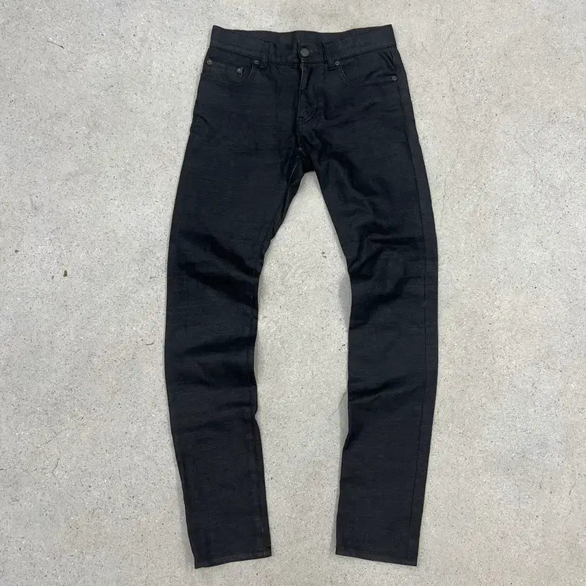 [BUNJANG] Saint Laurent 13FW D02 Black Coated Denim Jeans / 생로랑 13FW D02 블랙 코팅진