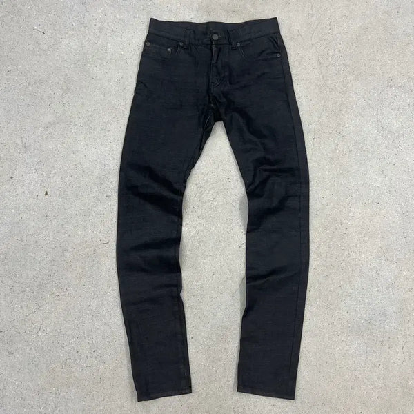 [BUNJANG] Saint Laurent 13FW D02 Black Coated Denim Jeans / 생로랑 13FW D02 블랙 코팅진