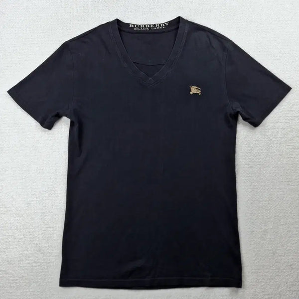 [BUNJANG] Burberry Black Label V-Neck Short-Sleeve T-Shirt / 버버리 블랙라벨 V넥 반팔 티셔츠