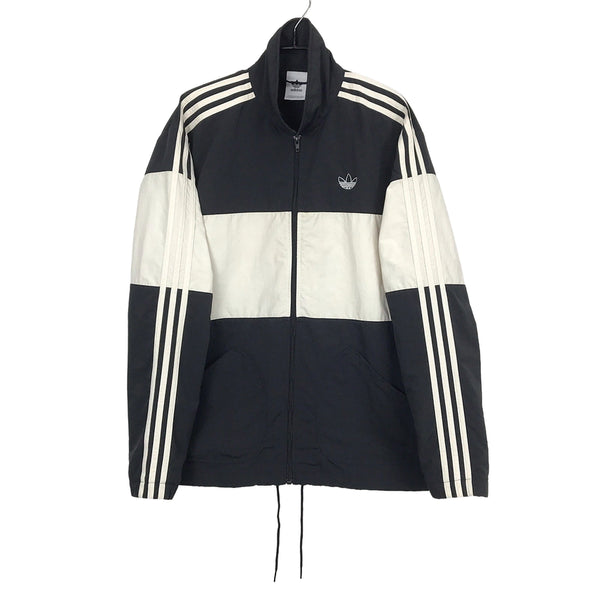 [BUNJANG] Adidas Coach Jacket Black Ivory Men's XL (100-105) / 아디다스 adidas 코치 자켓 남성XL (100-105)