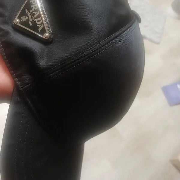 [BUNJANG] Prada Re-Nylon Black Baseball Cap XL / 프라다 리나일론 블랙 볼캡 xl사이즈