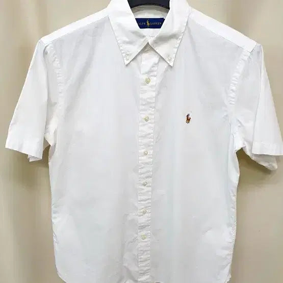 [BUNJANG] Ralph Lauren Men's Poplin White Shirt / 랄프로렌 남성 포플린 화이트 셔츠 100
