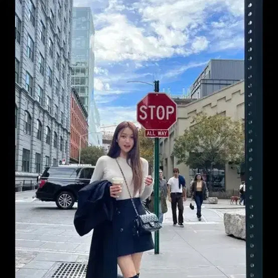 [BUNJANG] Mari Market Black Mini Skirt / 마리마켓 블랙 미니 스커트