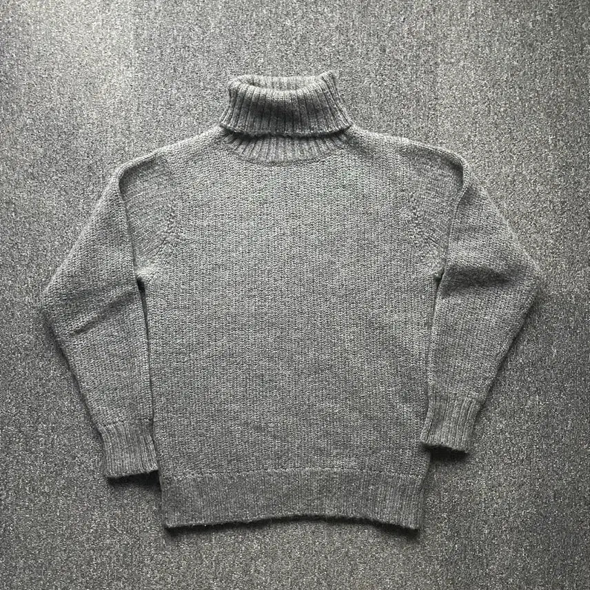 [BUNJANG] Phigvel Wool Turtle Neck Knit Gray / 피그벨 울 터틀넥 니트 그레이 2사이즈