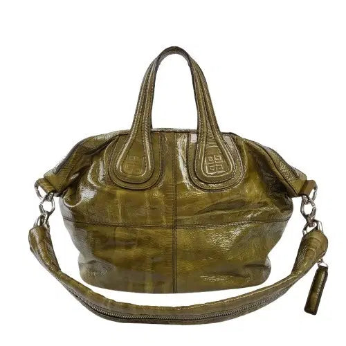 [BUNJANG] Givenchy Patent Leather Nightingale Bag Olive Small / 정품 지방시 페이던트가죽 나이팅게일백 올리브 스몰