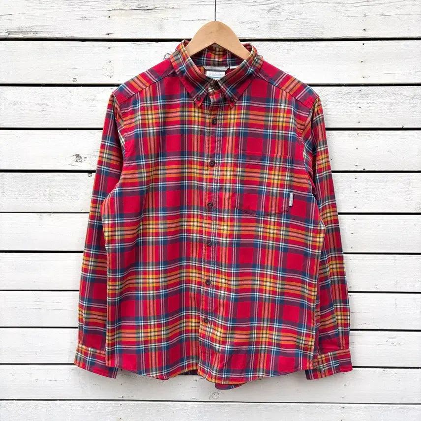 [BUNJANG] Columbia Checked Shirt Men's L / Columbia 콜럼비아 체크 셔츠