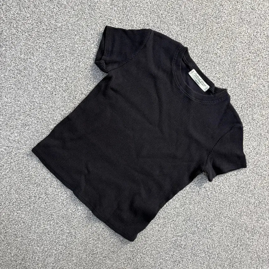 [BUNJANG] Urbanic Ribbed Short Sleeve T-Shirt / 실측확인 얼바닉 여성 골지 반팔 티셔츠 0820J2