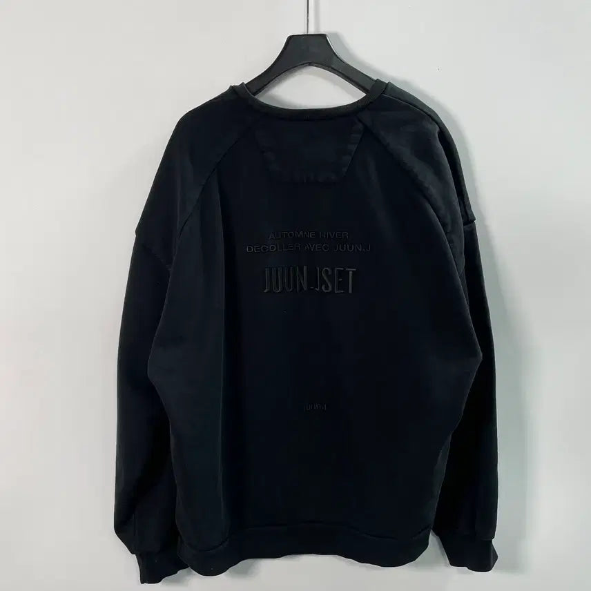 [BUNJANG] Juun.J Oversized Black Sweatshirt / 준지 오버사이즈드 블랙 맨투맨 (on.2018)