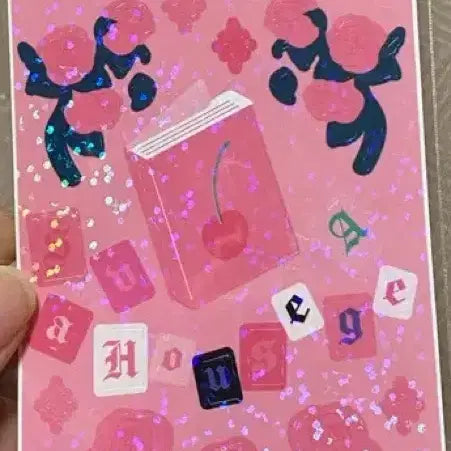 [BUNJANG] Vintage Rose Pink Stickers / 빈티지 로즈 핑크 스티커