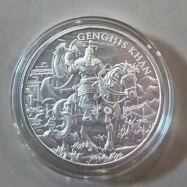 [BUNJANG] Genghis Khan 1oz 99.99 Fine Silver Coin / 징기스칸 1온스 99.99 은화