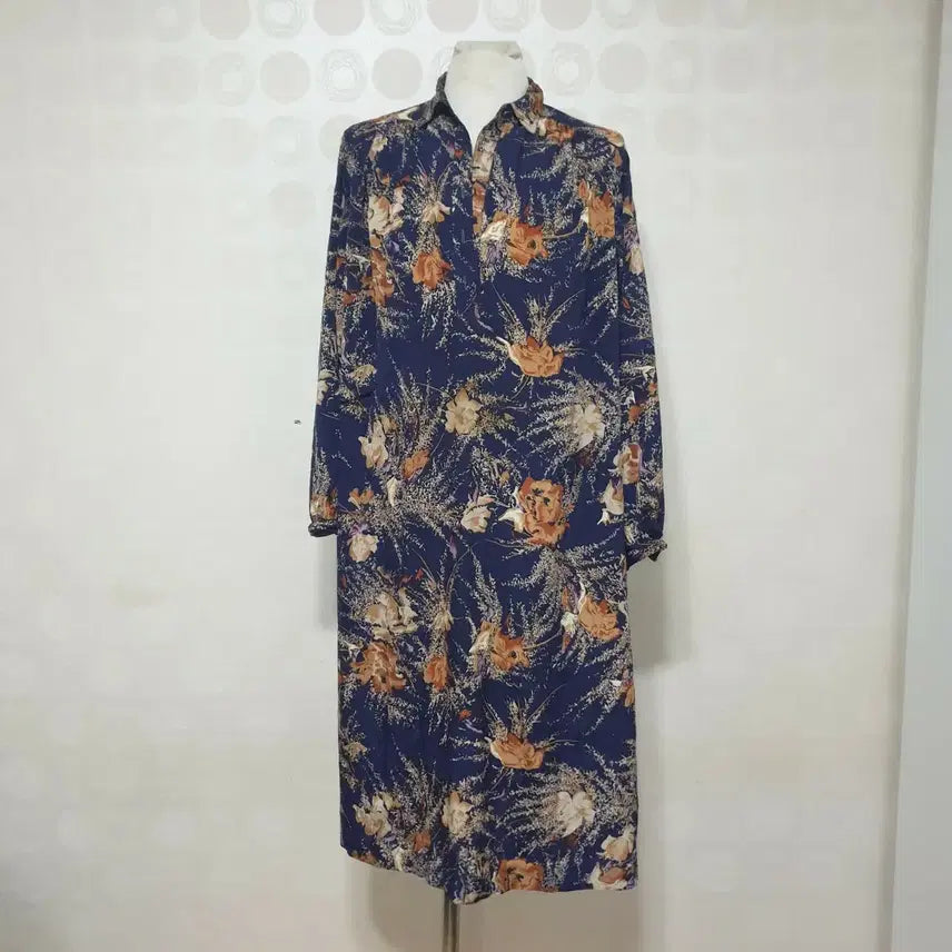[BUNJANG] Floral Print Long Dress / 꽃무늬 롱원피스77 원피스77