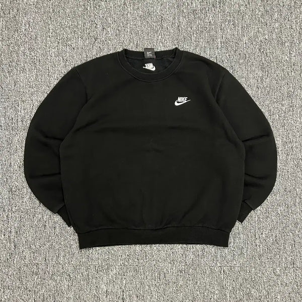 [BUNJANG] Nike Black Fleece Sweatshirt XL / 나이키 블랙 기모 맨투맨 XL