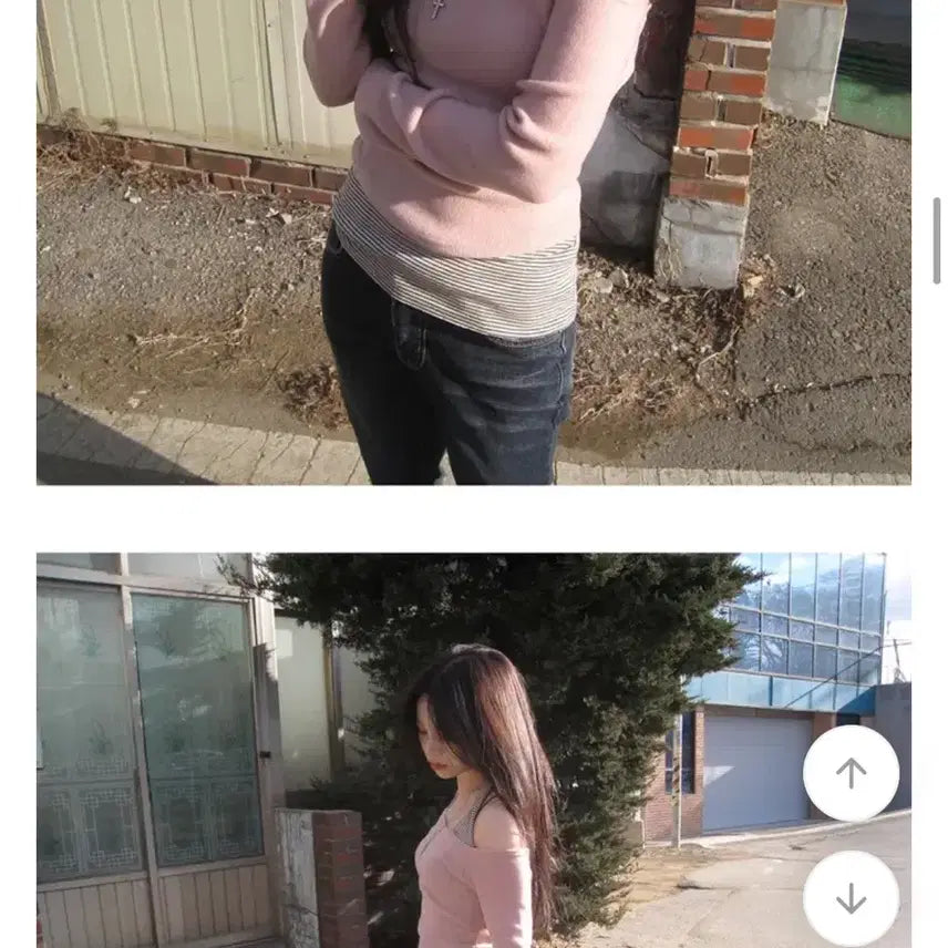 [BUNJANG] Jellena Pink Tee & Inner Tank Set / 에이블리 젤레나 핑크티랑 이너나시 판매. 교신