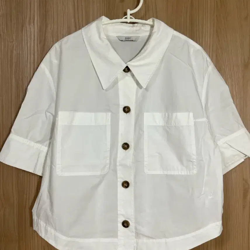 [BUNJANG] ZOOC White Cropped Shirt - Size S / ZOOC 화이트 크롭 셔츠 S