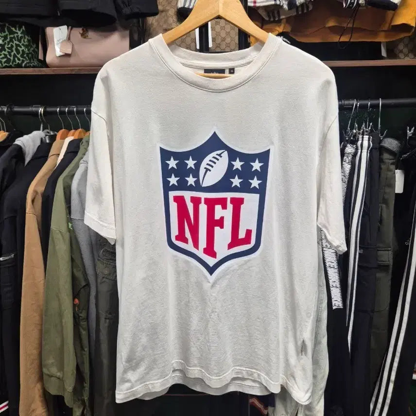 [BUNJANG] NFL Team Apparel White T-Shirt XL / NFL 팀 어패럴 화이트 반팔티 XL사이즈