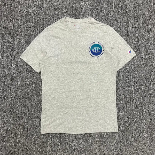 [BUNJANG] Champion Grey Big Logo T-Shirt M / 챔피온 그레이 빅로고 반팔티셔츠 M
