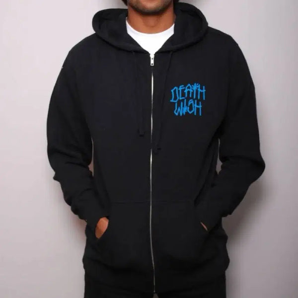 [BUNJANG] Death Wish Gangs Printing Zip-up Hoodie / DEATH WISH 데드위시 프린팅 집업 후디