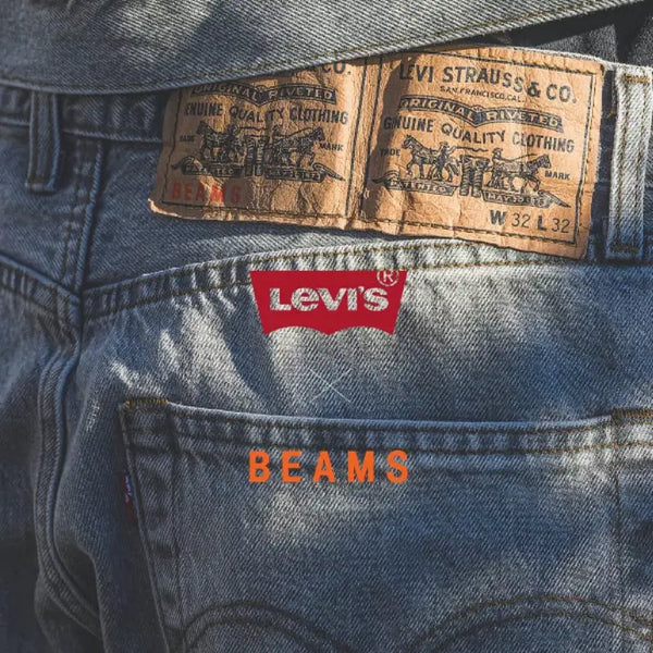 [BUNJANG] Levi's x BEAMS Super Wide Denim Washed Black 36 / [36] 리바이스x빔즈 슈퍼 와이드 데님 워시드 블랙