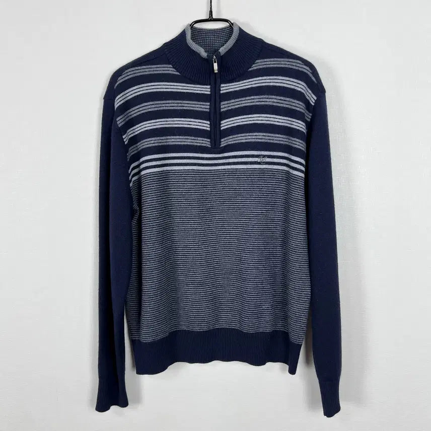 [BUNJANG] Indian Navy Half-Zip Knit Size M / 인디안 네이비 하프집업 니트 남95 M 라덴 빈티지