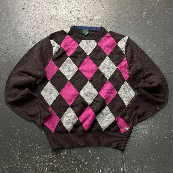 [BUNJANG] Henry Cotton's Argyle Knit / 105 헨리코튼 아가일 니트