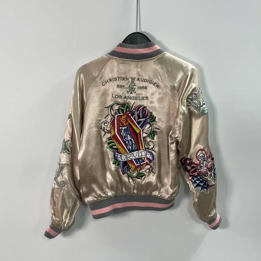 [BUNJANG] Christian Audigier Women's Souvenir Jacket / 크리스찬 오디제이 우먼스 수베니어 자켓 (on.2024)