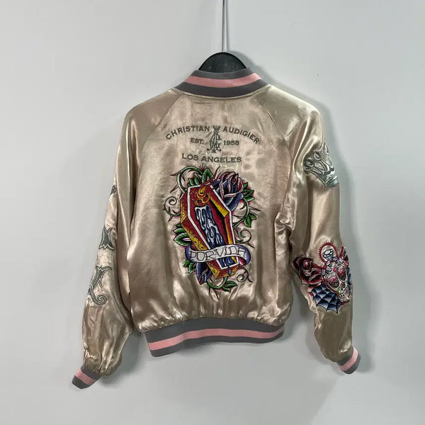 [BUNJANG] Christian Audigier Women's Souvenir Jacket / 크리스찬 오디제이 우먼스 수베니어 자켓 (on.2024)