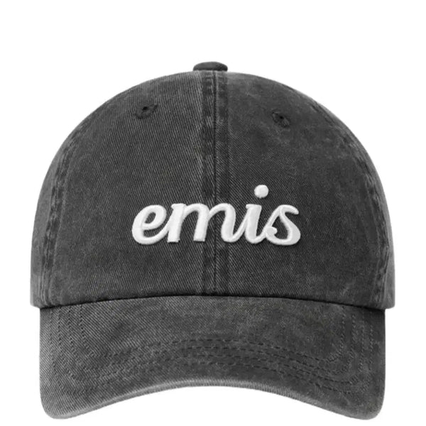 [BUNJANG] Emis Vintage Pigment Ball Cap Black / 이미스 빈티지 피그먼트 볼캡 블랙