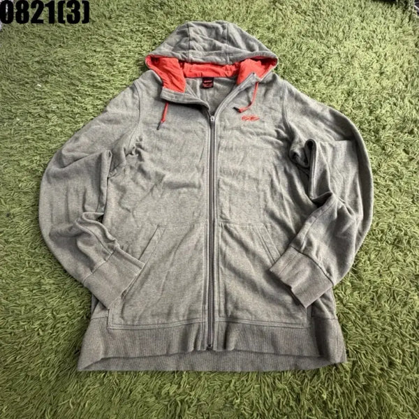 [BUNJANG] Nike Hooded Zip-Up Sweatshirt Grey/Orange M / 나이키 후드집업 그레이/오렌지 m 8/21