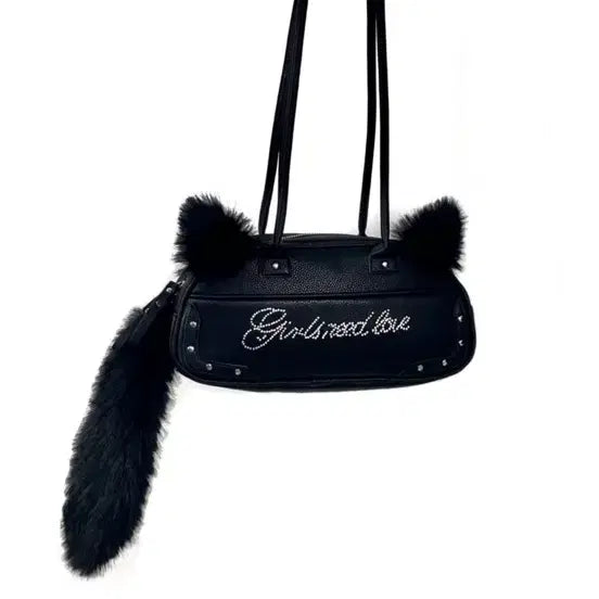 [BUNJANG] Dear My Kiko Cat Tail Shoulder Bag / 디어마이키코 캣 테일 숄더백 가방