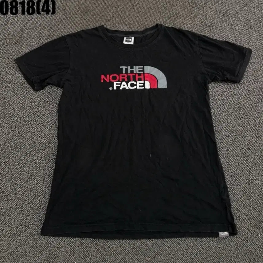 [BUNJANG] The North Face Logo Print T-Shirt Black / 노스페이스 반팔티 검정 0818