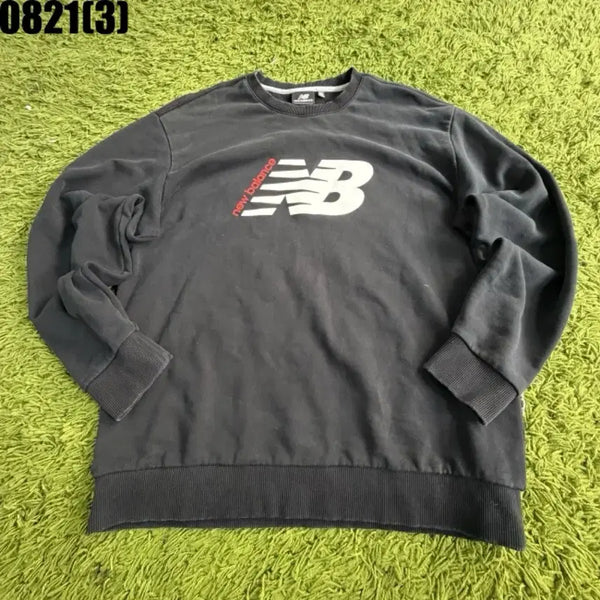 [BUNJANG] New Balance Sweatshirt Black XL / 뉴발란스 맨투맨 블랙 105 XL 8/21