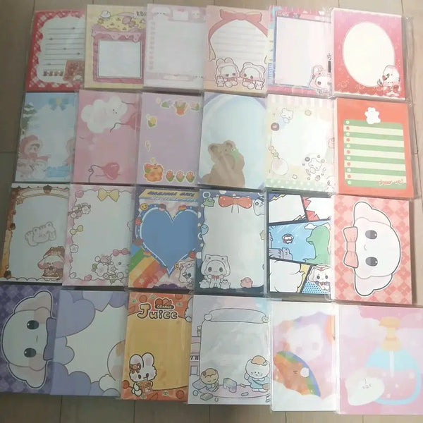 [BUNJANG] Character Memo Pad Mix - 100 Sheets / 124도안 캐릭터 떡메믹스 100장(중복 5장)