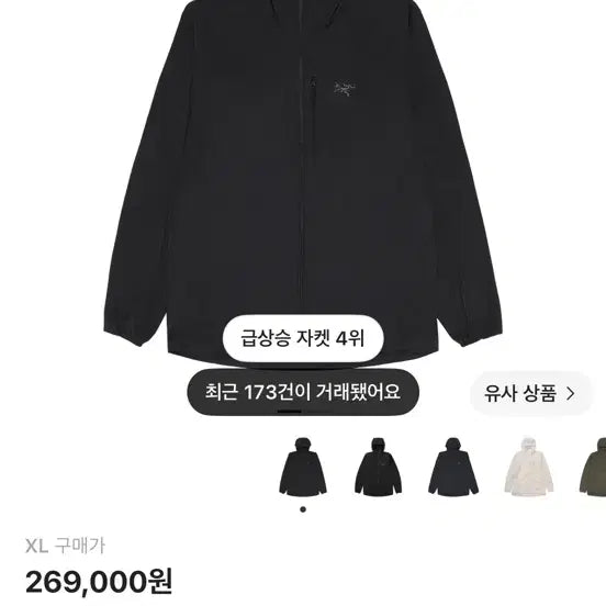 [BUNJANG] Arc'teryx Squamish Hoody XL / 아크테릭스 스쿼미시 후디  XL