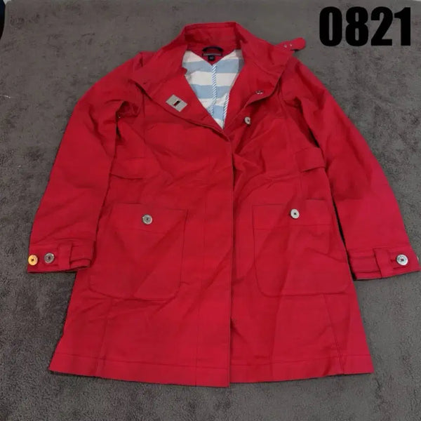 [BUNJANG] Tommy Hilfiger Women's Red Coat (Size S) / 타미힐피거 여성 레드 코트 (s)