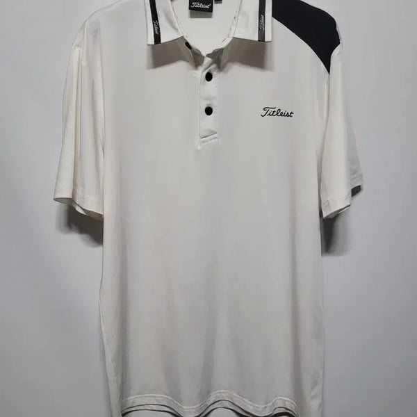 [BUNJANG] Titleist Golf Short Sleeve Polo Shirt White M / (M) 타이틀리스트 골프 반팔 카라티 화이트