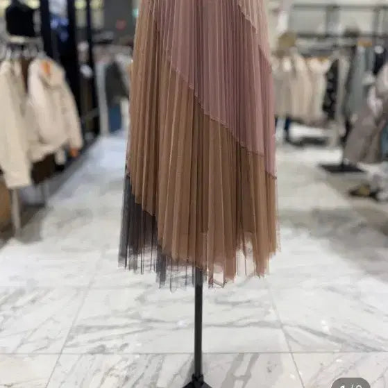 [BUNJANG] Authentic Pleatsme Banding Tulle Long Skirt / (정품)새상품[2025]플리츠미스커트