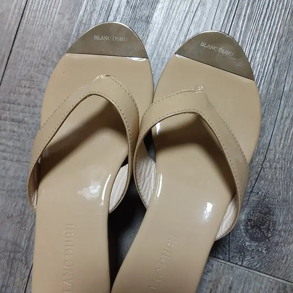 [BUNJANG] Blanc Doux Wedge Flip-Flops (Size 225-230) / 블랑두부 제작 웨지 쪼리