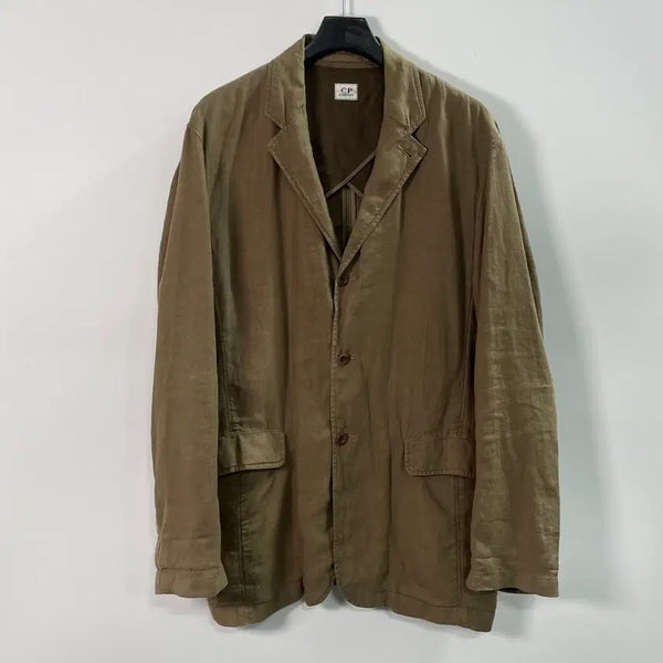[BUNJANG] CP Company Beige Linen Blazer / 시피컴퍼니 베이지 린넨 블레이저 (on.2028)