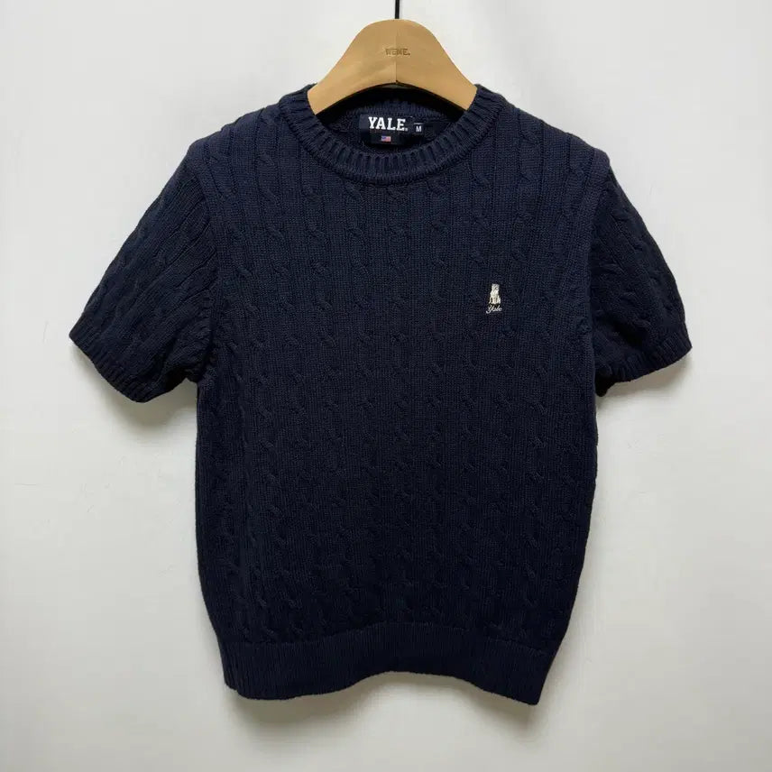 [BUNJANG] Yale Knit Short Sleeve T-Shirt / (219) 예일 니트 반팔