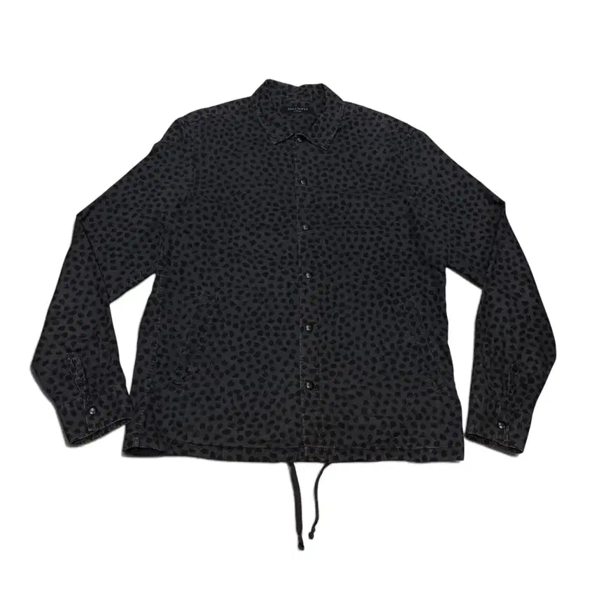 [BUNJANG] All Saints Black Leopard Pattern Shirt / M 올세인츠 블랙 레오파드 패턴 셔츠