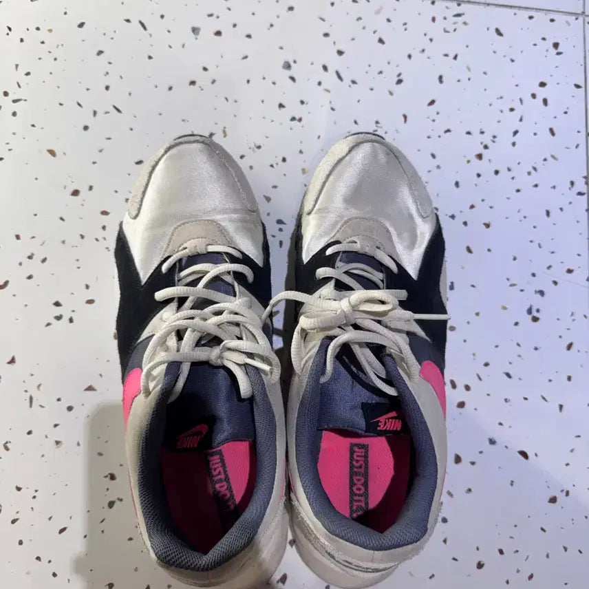 [BUNJANG] Nike Air Force 1 Low '07 "Just Do It" Pink/Navy / 나이키 운동화 핑크/네이비