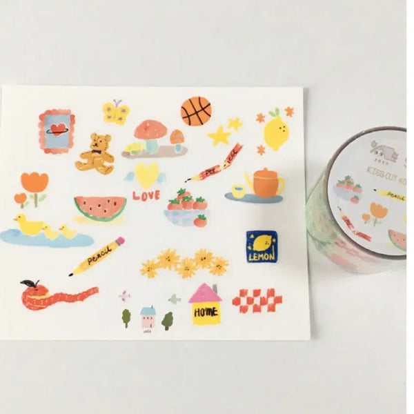 [BUNJANG] Glen x Japajum Kiss Cut Deco Sticker Set / 글렌x자파점 콜라보 키스컷 다꾸 마테 스티커