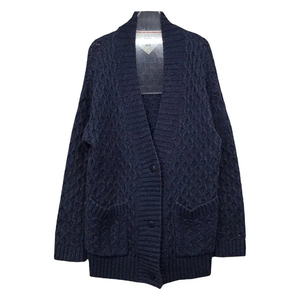 [BUNJANG] Tommy Hilfiger Navy Long Cardigan XS / 타미힐피거 네이비 롱 가디건 XS