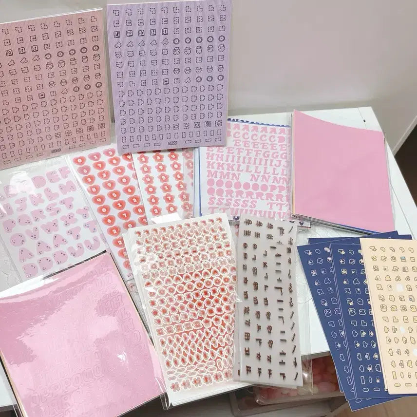 [BUNJANG] Logisty Sticker, Bebe Type Sticker, Import Seal Sticker, Alphabet Sticker, Number Sticker / 럽알파벳 보쨘님 쨘쨘체 로지스티커 베베체 수입씰스티커 등 알스 숫스 한스 처분
