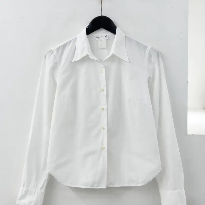 [BUNJANG] Agnes B. Point Collar Modern Shirt / 아그네스 베 셔츠
