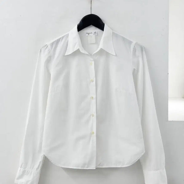 [BUNJANG] Agnes B. Point Collar Modern Shirt / 아그네스 베 셔츠