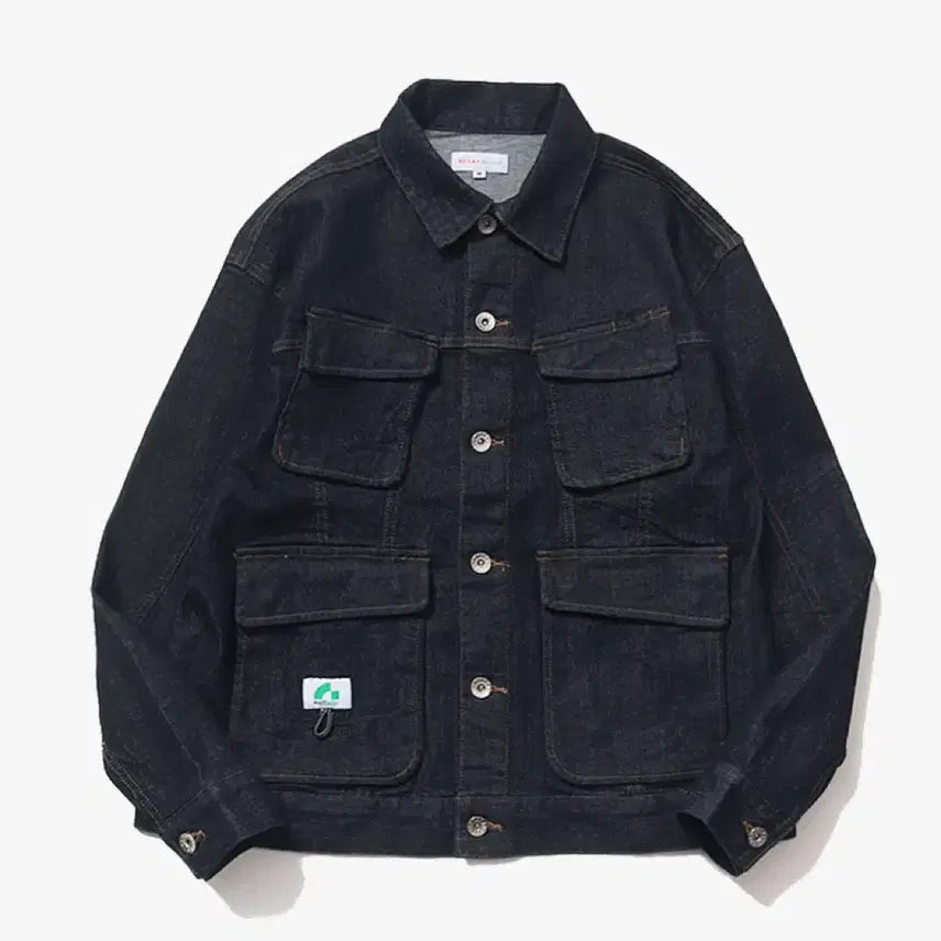 [BUNJANG] Beams Stretch Denim Fatigue Jacket / 빔즈 스트레치 데님 퍼티그자켓